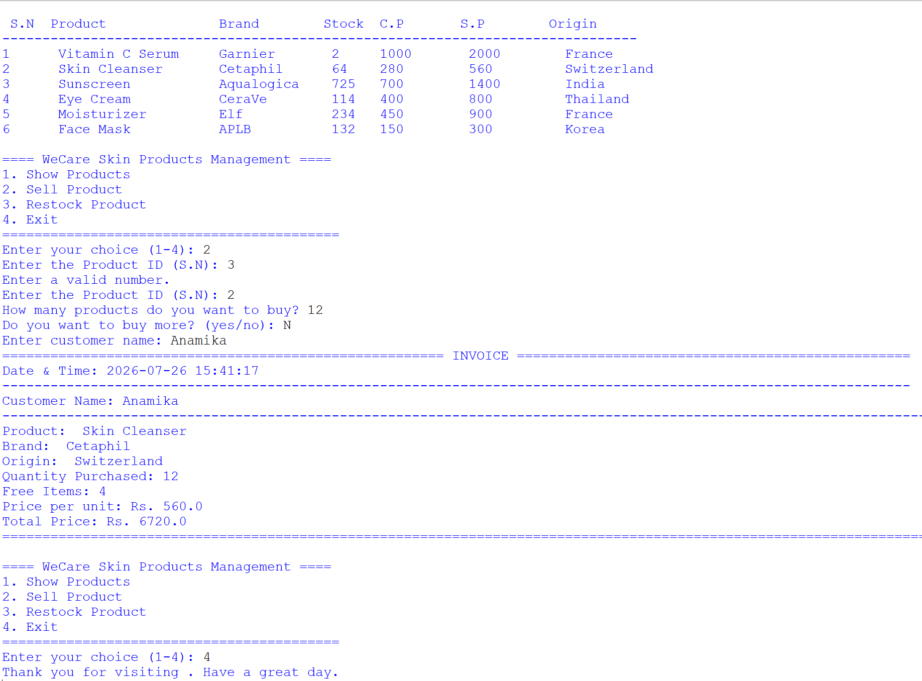 Invoice